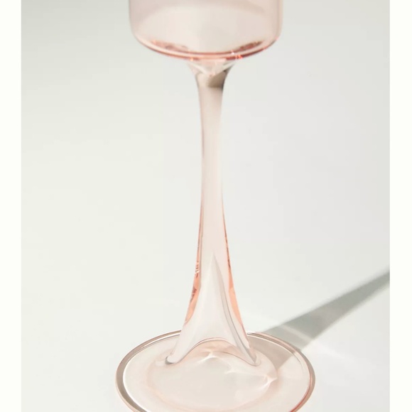 Anthropologie "Morgan Flutes Set of 4 in Soft Blush" NWT - Picture 7 of 9
